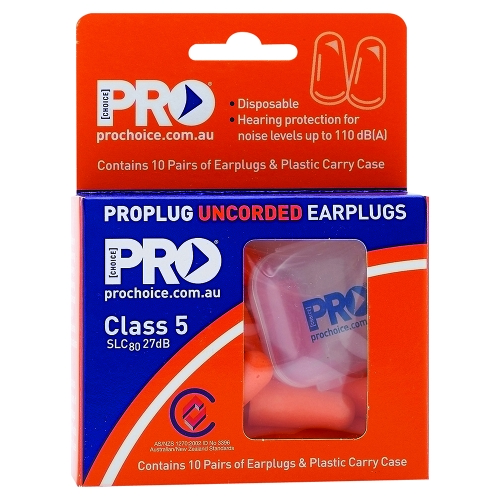 PRO PLUG EARPLUG PU - 10 PAIRS IN HANG SELL PACK